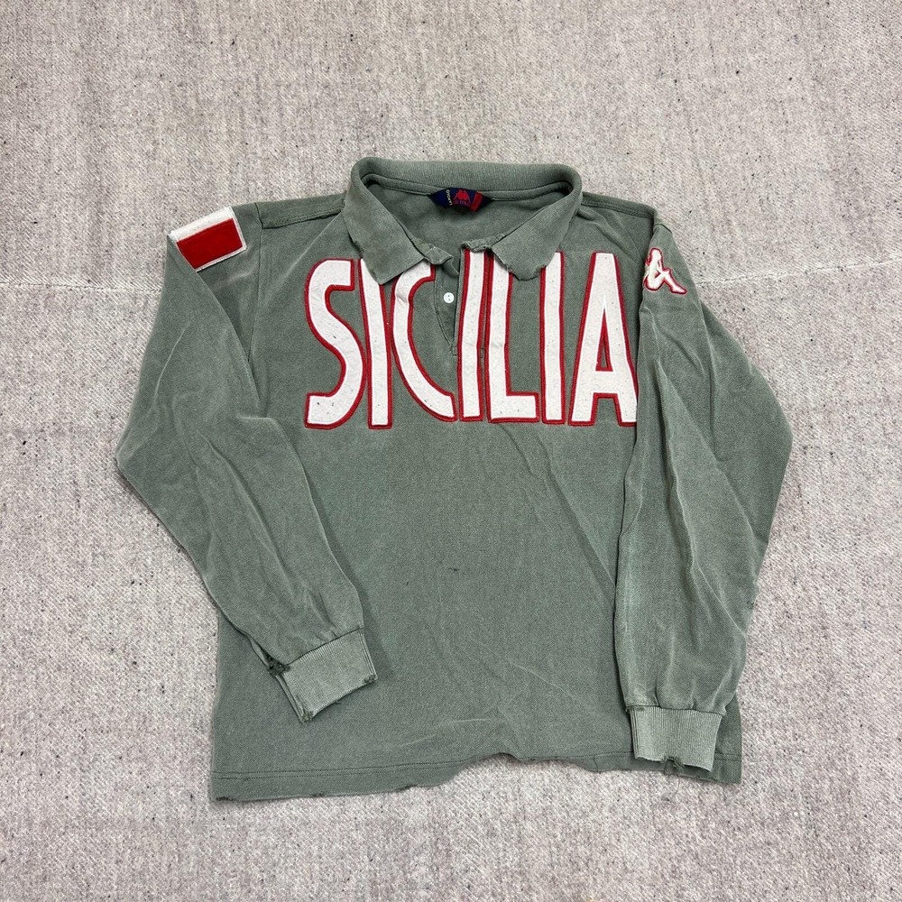 Vintage Robe Di Kappa Polo Shirt Mens Small Green 2000s Y2K